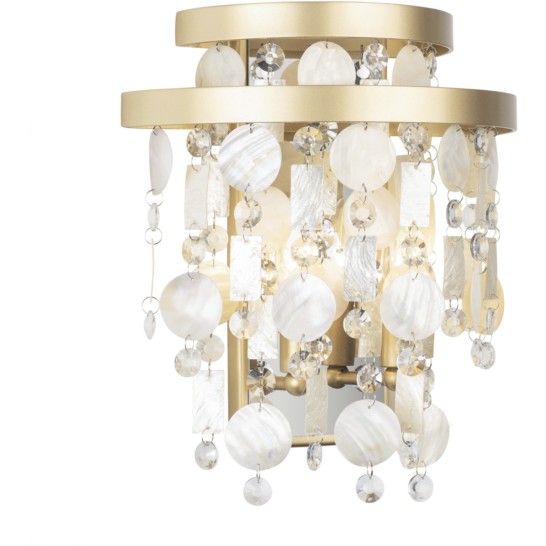 Kalani 2 Light 12 inch French Gold Wall Sconce Wall Light, Smithsonian Collaboration