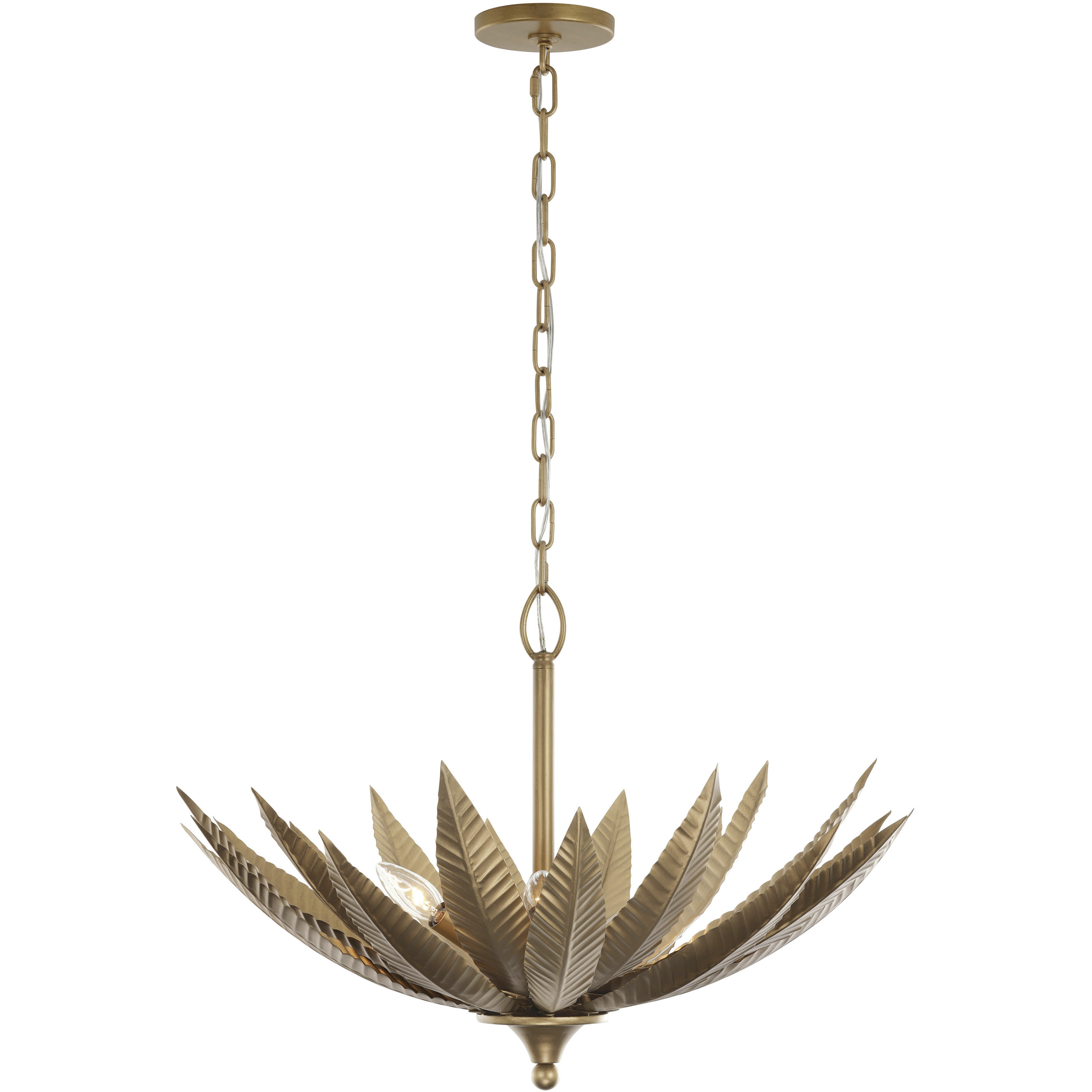 Zanara 6 Light 26 inch Brass Kisser Pendant Ceiling Light