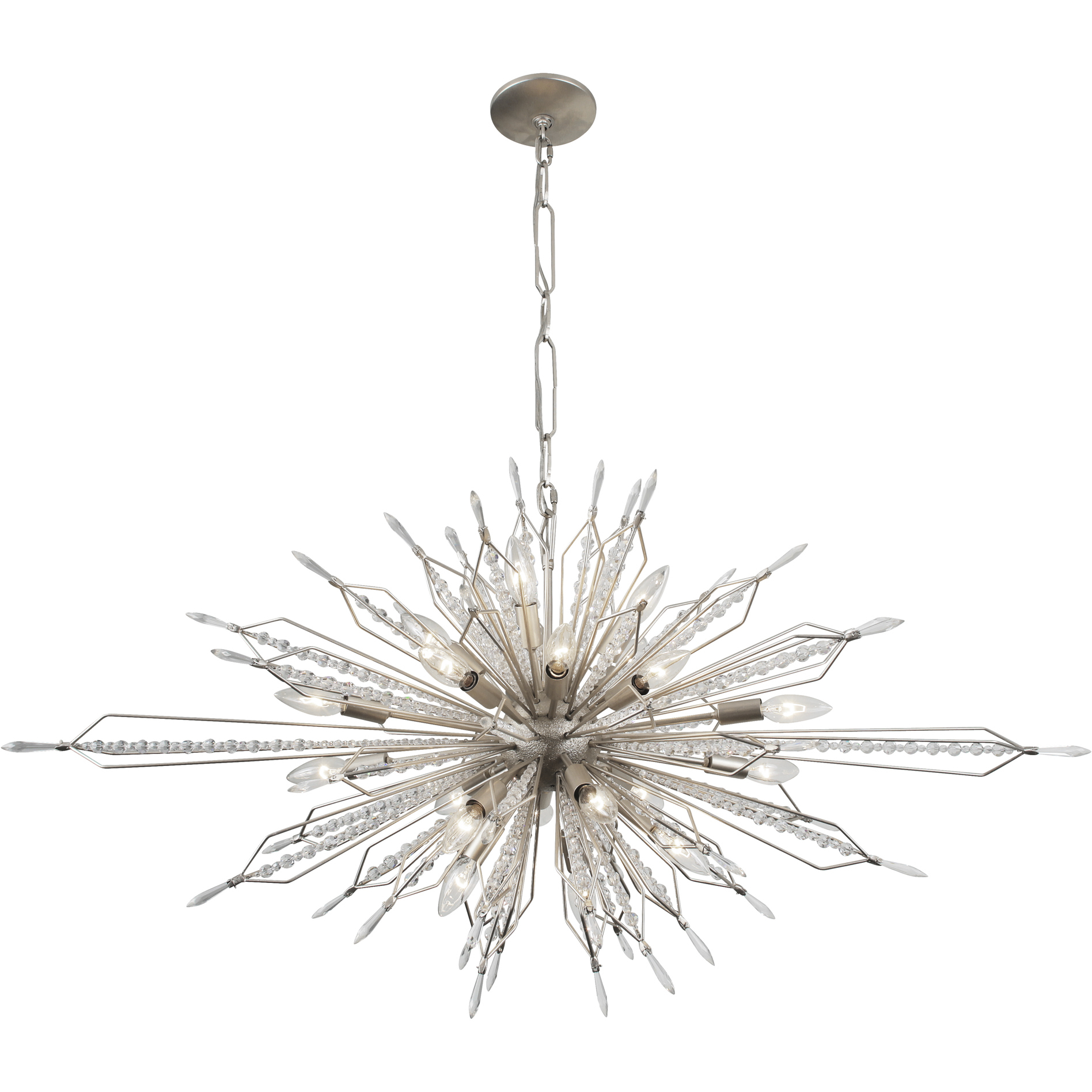 Orbital 20 Light 48 inch Gold Dust Linear Pendant Ceiling Light