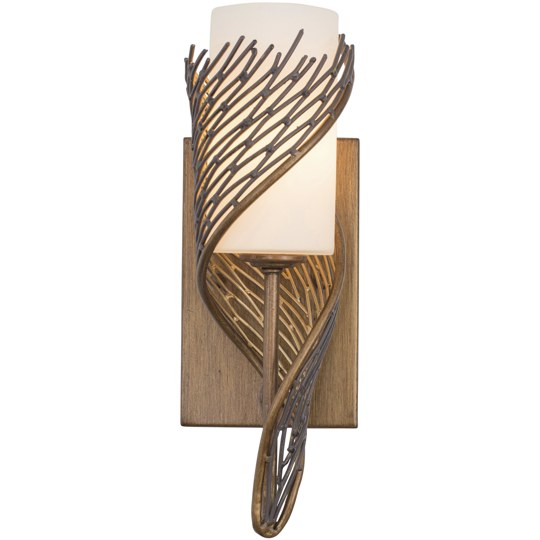 Flow 1 Light 4.5 inch Hammered Ore Left Sconce Wall Light